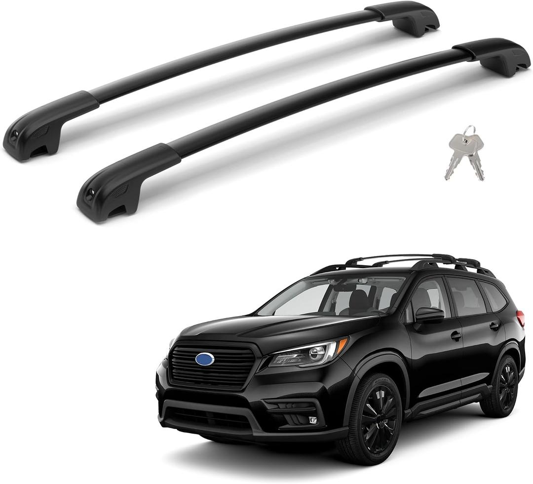 300Lbs Lockable Roof Rack Crossbars Compatible with Subaru Ascent 2019-2026, Heavy Duty Aluminum Anti-Corrosion Cross Bar Fit Luggage Luggage Kayaks Bicycles Snowboard
