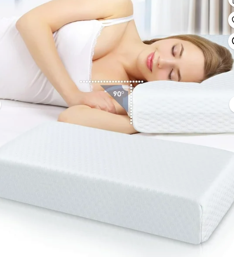 Cube Pillows for Side Sleeper, Firm Cooling Side Cube Pillow with Two Side Four Types of Softness for Diffrient Side Sleeper and Multiple Symptoms, Just for Side Sleeper (6 inch), no cover