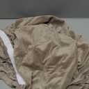 H.VERSAILTEX Real Velvet Plush 1 Piece Form Fit Stretch Rectangle Folding Storage Covers Ottoman Slipcovers Removable Footstool Protect Footrest Covers Elastic Bottom, Machine Washable (Large, Taupe)