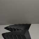 LEXLEY Racing Style Rear Side Window Louvers Air Vent/Louvers Scoop Cover Blinds For Honda CRV 2017 2018 2019 2020 2021 2022-Carbon fiber black