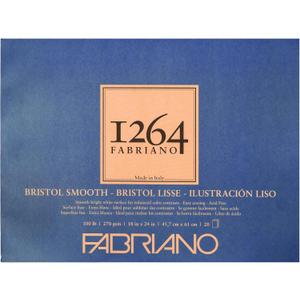 Fabriano 1264 Bristol Pad, Smooth, 18" x 24"