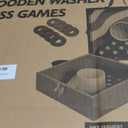 Outdoor Games Wooden Washer Toss Game with 8 Washers