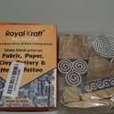 Royal Kraft Wooden Stamps for Block Printing on Saree Border, Textile, Clay, Pottery, Tattoo (Set of 10) MXtag0013
