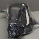 Madeals Memory Foam Bathroom Rugs Set 4 Piece with Toilet Lid Cover and Rug Set Combo, Bath Mat Sets 3 Piece and U-Shaped Toilet Floor Rug Back (Black)