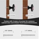 Tauno 10 Pack Oil Rubbed Bronze Cabinet Drawer Pulls, Vintage Zinc Drawer Knobs for Kitchen, Bathroom, Wardrobe, Rustic Hardware with Timeless Appeal