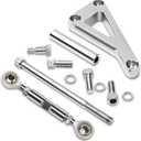 SBC Alternator Bracket, Long Water Pump Lwp Aluminum Alternator Bracket Kit Polished for Chevy SBC 350 Small Block Engine