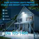 350W LED Parking Lot Light Dusk to Dawn Photocell 5000K Commercial Outdoor Area Light IP65 Waterproof 100-277V 52500LM Wall Mount, 350W Wall Mount-1 Pack