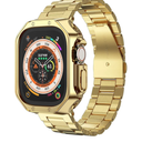 Smart Watch for Men, 2.02â€ HD Big Screen Rugged Smart Watch with Bluetooth Call Blood Oxygen Heart Rate Sleep Fitness Tracker, Built-in DIY Dial 123 Sport Modes Watch for Android IOS Gold Steel Strip