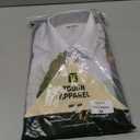 Tough Apparel Hustle Dress Shirt Men's Short Sleeve 4-Way Stretch Slim Fit Wrinkle & Stain Resistant White, Medium 