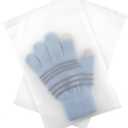 Frosted Slide Zip Plastic Bags for Packaging Products - 6x9" - 100 Pack - 3.15 mil Plastic Packaging Bags - Small Zip Bags for Packaging - Frosted Zipper Bag