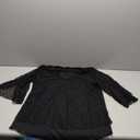 Timeson Women's 3/4 Sleeve Floral Blouses Shirts Double Layers V Neck Dressy Tunics Tops, Size L