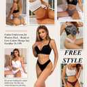READY TO LOVE Cotton Underwear for Women Pack Breathable Thongs for Women Sexy Stretch Soft Womens Panties Thong (S)