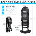 WIPHA Hiking Backpack Carrier, Lightweight Toddler Shoulder Carrier with Sun Shade, Saddle Toddler Backpack for Kids 6 Months to 2 Years Old