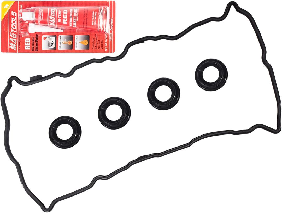 VS50777R Only for Aluminum Nissan Altima 2.5 Valve Cover Gasket &4 Spark Seal &Gasket Maker Rogue Sentra 2.5L Engine Code"QR25DE" 2007 2008 2009 2011 2010 2012 07 08 09 10 11 12 036-1758 13270JA00A