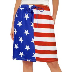 Century Star Womens Athletic Skorts Tennis Skirts with Pockets Golf Knee Length Dressy Casual Skort with Shorts (M)