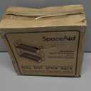 SpaceAid Pull Out Spice Rack Organizer for Cabinet, Heavy Duty Slide Out Seasoning Kitchen Organizer, Cabinet Organizer, with Labels, 5.2" W x10.75 D x10 H, 2 Drawers 2-Tier