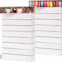 20Pack 12x2.25x2 Inches Chocolate Covered Strawberries Boxes for 6, Macaron boxes for 12, Long Box for Cocoa Bombs,Cookies,Truffle,Cake Ball (White)