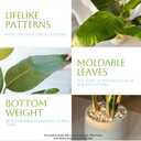 6FT Artificial Bird of Paradise Plant, Faux Artificial Trees, Tall Fake Realistic Tree, 11 Trunks Silk Leaf Plant with Plastic Pot for Home Office Decor Indoor Outdoor Modern Decoration