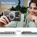 ESR for iPhone 15 Pro Case Set, 1 Tempered-Glass Screen Protector, 1 Set of Lens Protectors, Military-Grade Protection, Yellowing and Scratch Resistant MagSafe Phone Case, Classic Series, Clear