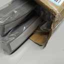 4-PCS Temporary Light Filtering Pleated Paper Blinds 24" W x 59" H Gray