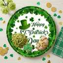 150 Pcs St. Patrick's Day Paper Plates and Napkins, 50 Sets Paper Plates for St. Patricks Day, St. Patrick's Day Perfect for St. Patricks Day Parties & Everyday Family Gatherings