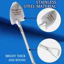 4 x Gifts for Grandma mom Women Ice Cream Spoon Scoop for Ice Cream Lovers, MOM Mother Gifts for mom Women Funny Engraved Stainless Steel Spoon Shovel.
