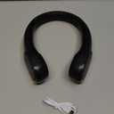 Neck Fan, Bladeless Neck Fan, 4000 mAh Rechargeable Personal Fan, 360 Hands Free Wearable Fan, 3 Speeds Adjustable,Faster Cooling, Ultra Quiet, Suitable for Home, Office, Travel, Sports (Black)