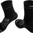 Everyday Men's and Women's High Performance Classic Hiking Elastic Socks (Large, Black)