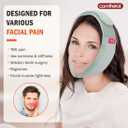 Face Heating Pad for TMJ Pain Relief, USB Heated Wrap for Jaw, Wisdom Teeth Recovery, 3 Adjustable Heat Settings, Reducing Symptoms of Jaw Clicking, Relaxing Face Muscles (Non-Rechargeable)
