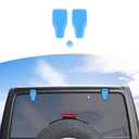 RT-TCZ for Jeep JL Rear Window Hinge Cover Trim Nozzle Decals for Jeep Wrangler JL JLU 2018 up Baby Blue Exterior Accessories 3pcs