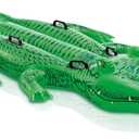 INTEX Giant Gator Inflatable Pool Float: Animal Pool Toy for Kids – 2 Heavy-Duty Handles – 176lb Weight Capacity – 80" x 45" – for Ages 3+