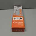 Long Handled Scrub Brush for Shower3-in-1 Cleaning Brushes with 3 Different Function Cleaning Heads Brush for Shower Cleaning Bathroom Kitchen Walls Tub Tile (Orange)