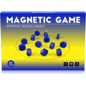 Bameca Magnetic Chess Game with Full-Size Stones, Magnet Game with String, for Family & Party & Travel & Camping, Puzzle Strategy Games, 2 Player Games for Kids & Adults, Pack Of 2