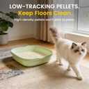 Tofu Cat Litter - Ultra Absorbent，Fast Clumping，Really Dust-Free，Flushable & Septic-Safe, Low Tracking Pea Fiber Litter for Multi-Cat Households，Light Milky Scent