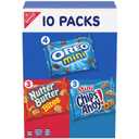 Nabisco Cookie Variety Pack, OREO Mini, Nutter Butter Bites, CHIPS AHOY! Mini, 10 Snack Packs BB 9/15/25