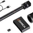 COMICA Revo S Wireless Handheld Microphone with USB-C Receiver,48kHz/24bit Recording, 15H Battery Life, Reporter Mic for Street Interview/Podcasting, Compatible with iPhone 15/16, USB-C Android Phone