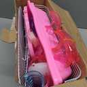 Hamster Cages, A Wire Rat Cage with a Large Space for Dwarf Hamsters, Guinea Pig, Gerbils, Mouse or Other Small Animal Cage, Pink