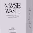 Laundry Detergent Sheets | Enzyme-Powered, Vegan, Paraben-Free | Luxury Scents | Plastic-Free, Eco-Friendly, Travel-Friendly Packaging (50 Loads - 1 Box, GEM)