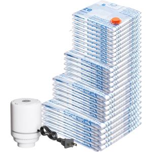 Vacuum Storage Bags with Electric Air Pump 24 Combo (5 Jumbo/5 Large/5 Medium/5 Small/4 Roll), Plastic Packaging Bags, Space Saver Sealer Bags for Clothes, Pillows, Comforters, Blankets, Bedding