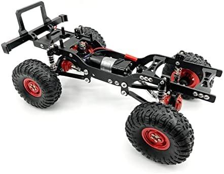 ShareGoo Metal RC Body Chassis Frame 1/12 4WD Frame Kit Compatible with 1/12 MN D90 D91 D96 MN98 MN99S RC Car (Black)