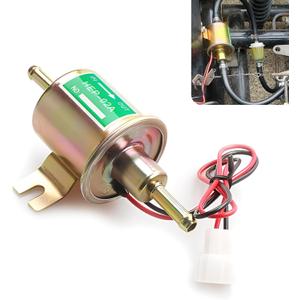 1 PC Automotive Fuel Pump, 12V Low Pressure Transfer Pump, Plunger Type Oil Pump, Electric Fuel Pump Replacement Parts, Universal for Most Cars, Motorcycles (Gold)