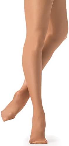 Danskin Women's Shimmery Footed Tights Size B