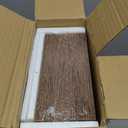 QEEIG Bathroom Floating Shelves for Wall - 15.7" Wall Mounted Shelf Over Toilet Farmhouse Home Decor Display Bookshelf Small 15.7 x 6.7 inch Set of 2, Rustic Brown 