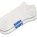 Happy Socks Unisex 3-pack Star Low Socks (Medium-Large, Black)