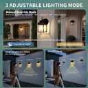 Dawn to Dusk Sensor Motion Sensor Outdoor Wall Light Fixtures Waterproof Black Exterior Porch Lighting Fixture Anti-Rust Outdoor Wall Lantern for House -2 Pack