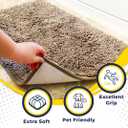 Muddy Mat | Super Water Absorbent Door Mat Indoor, Microfiber Quick Dry Chenille Entryway Rug, Slip Resistant Front Door Mat, Indoor Mats for Entryway, Machine Washable Pet Rug, Sand 16" x 24"