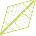 Kanayu 60 Degree Diamond Ruler Acrylic Patch Templates 60 Degree Triangle Ruler for Quilting Sewing Piecing