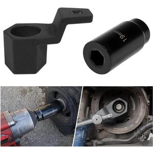 Car Crankshaft Pulley Removal Tool, 19mm Harmonic Balancer Socket & 50mm Crankshaft Crank Pulley Wrench Holder Tool Kit, Automotive Accessories, Compatible with A-cura Engines