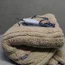 Westinghouse Electric Blanket Throw Size, Soft Plush Sherpa Heated Blanket with 6 Heating Levels & 2-10 Hours Auto-Off, Machine Washable, 50x60 inches, Camel