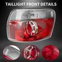 LED Tail Light Compatible with 2007 2008 2009 2010 2011 2012 GMC Acadia Rear Light Brake Lamp w/Bulbs Replacement 20912757, GM2800216 (Left Driver Side)